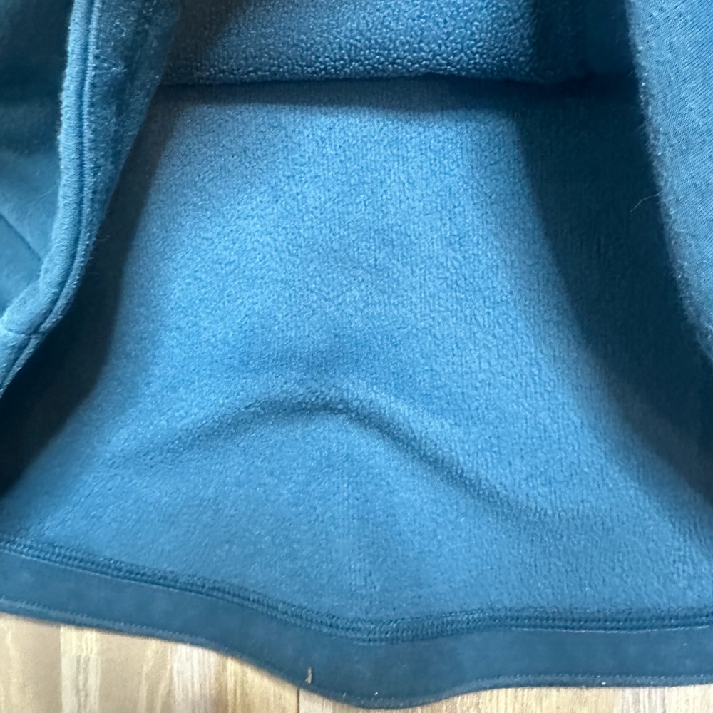 Athleta Zip Neck Cozy Crossover Fleece Sweatshirt, Size Small - Picture 4 of 15